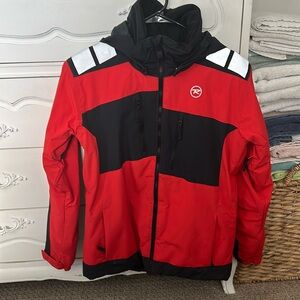 Rossignol Kids Ski Jacket- Red and Black